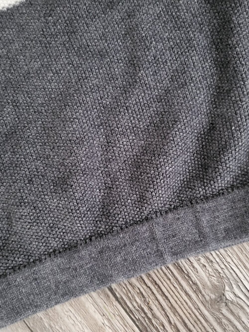 Colorblock Ruched Cowl Neck Striped Knit Sweater 2X - Picture 9 of 11